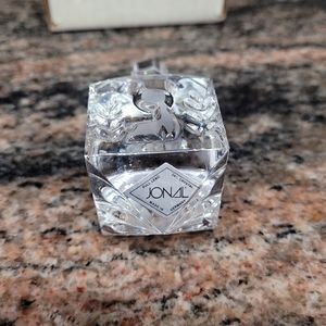 Vintage 2.5" Jonal Crystal Jewish Judaica Dridel Paperweight